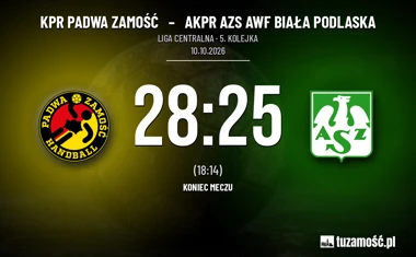[PIŁKA RĘCZNA] Czwarty triumf z rzędu nad rywalem – KPR Padwa Zamość – AKPR AZS AWF Biała Podlaska 28:25 w Lidze Centralnej