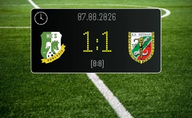 [PIŁKA NOŻNA] Podlasie Biała Podlaska – Hetman Zamość 1:1 w Betclic 3. Liga Grupa 4 (Grupa IV) – podział punktów po bezbramkowej pierwszej połowie