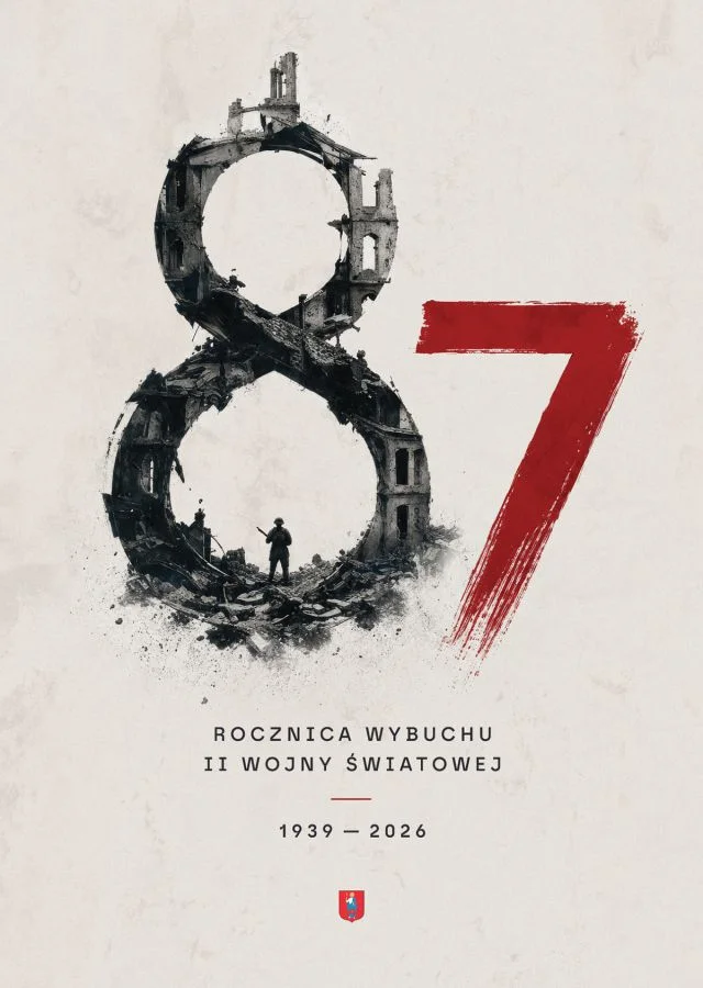 Grafika promocyjna wydarzenia 87. rocznica wybuchu II Wojny Światowej