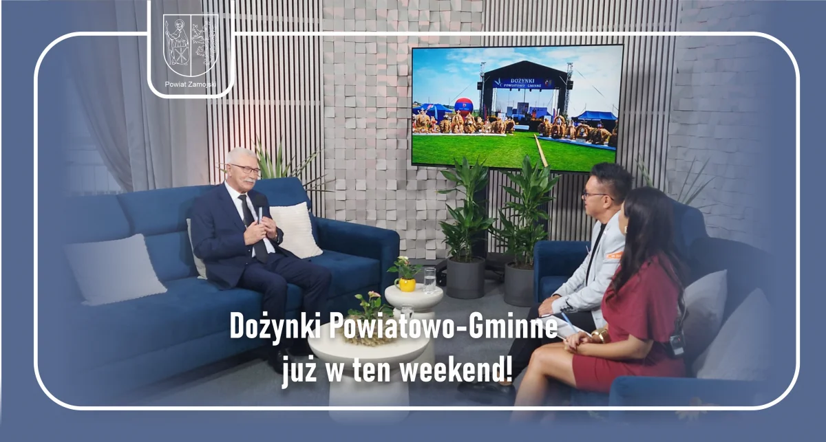 Grafika promocyjna wydarzenia Dożynki Powiatowo-Gminne