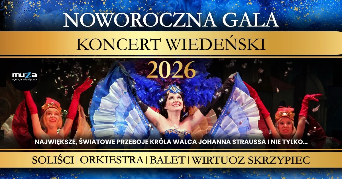 Grafika promocyjna wydarzenia Koncert Wiedeński w Zamościu – Noworoczna Gala 2026