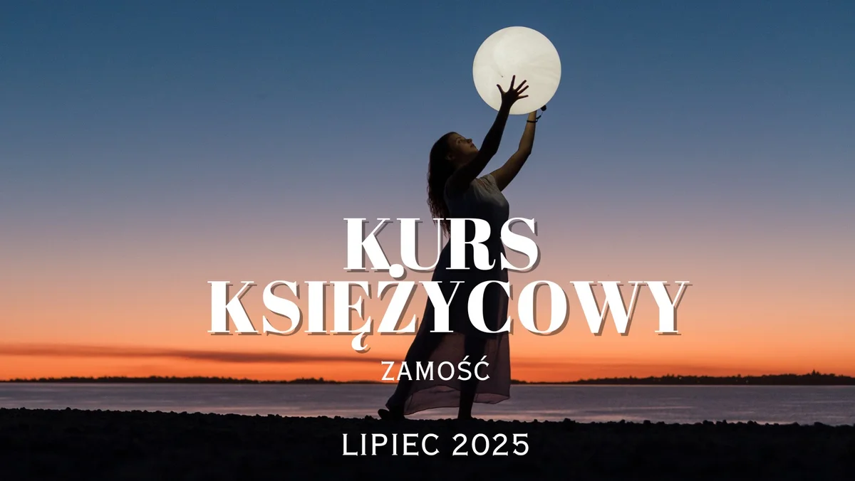 Grafika promocyjna wydarzenia Kurs dla kobiet łączący rytmy księżyca i cyklu menstruacyjnego w Zamościu