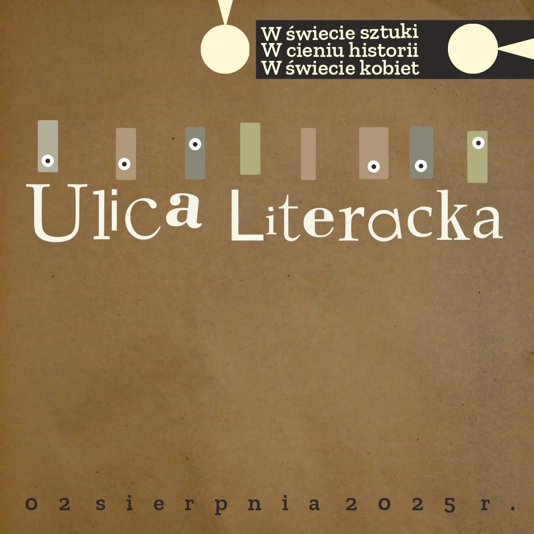 Grafika promocyjna wydarzenia Literackie spotkanie w Zamościu – zapowiedź wydarzenia kulturalnego