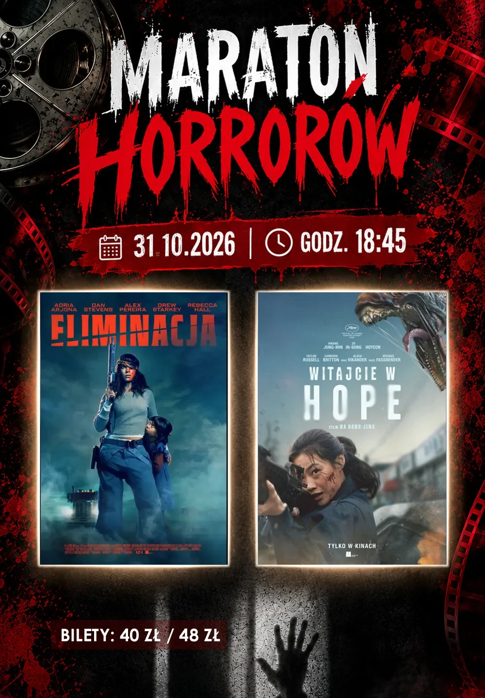 Grafika promocyjna wydarzenia Maraton horrorów