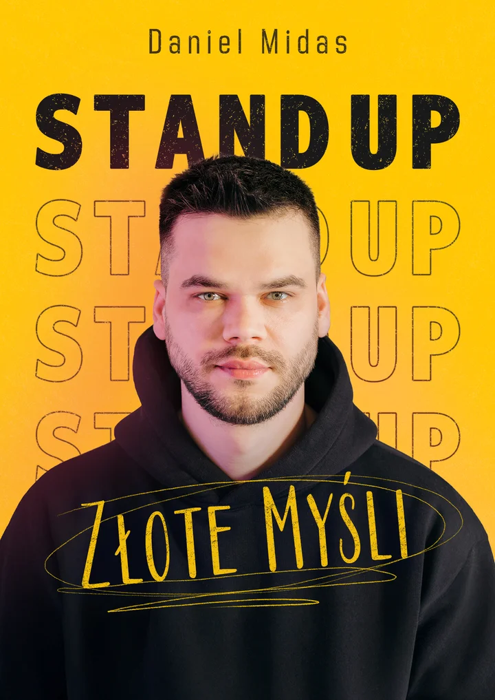 Grafika promocyjna wydarzenia STAND-UP: Daniel Midas — Złote myśli w Zamościu