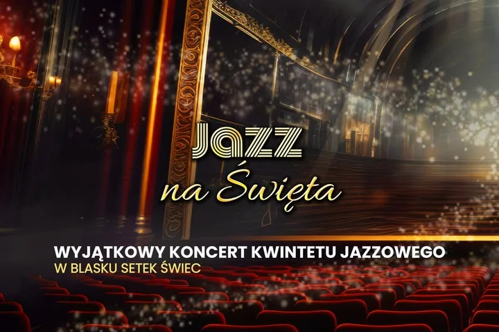 Grafika promocyjna wydarzenia Świąteczny Jazz – Zamość: kameralny koncert świątecznych standardów