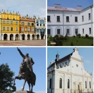 Grafika promocyjna wydarzenia SZLAKIEM RODU ZAMOYSKICH cz. 1 — Zamość: jednodniowa wycieczka z Warszawy