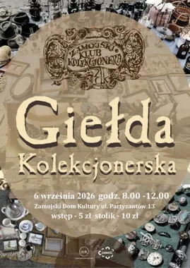 Grafika promocyjna wydarzenia Giełda Kolekcjonerska
