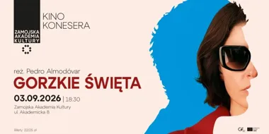 Grafika promocyjna wydarzenia Kino Konesera: „Gorzkie święta”