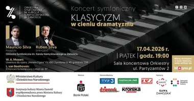 Grafika promocyjna wydarzenia Klasycyzm w cieniu dramatyzmu — koncert symfoniczny
