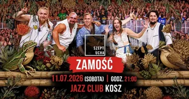 Grafika promocyjna wydarzenia Koncert zespołu Szeptucha w Jazz Clubie Kos w Zamościu
