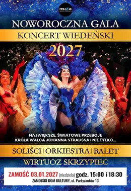 Grafika promocyjna wydarzenia NOWOROCZNA GALA – Koncert Wiedeński