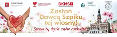 Grafika promocyjna wydarzenia Spraw by życie znów rozkwitło – zostań dawcą szpiku tej wiosny