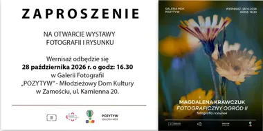 Grafika promocyjna wydarzenia Wernisaż wystawy „Fotograficzny ogród II” – Magdalena Krawczuk