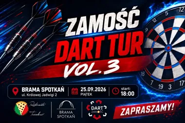 Grafika promocyjna wydarzenia Zamość Dart TUR 2026 vol. 3 – turniej darta