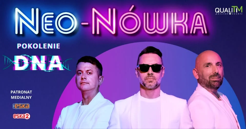 Grafika promocyjna wydarzenia Kabaret Neo-Nówka – Pokolenie DNA w Zamościu