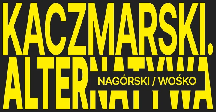 Grafika promocyjna wydarzenia KACZMARSKI. ALTERNATYWA — Nagórski i Wośko w Zamościu