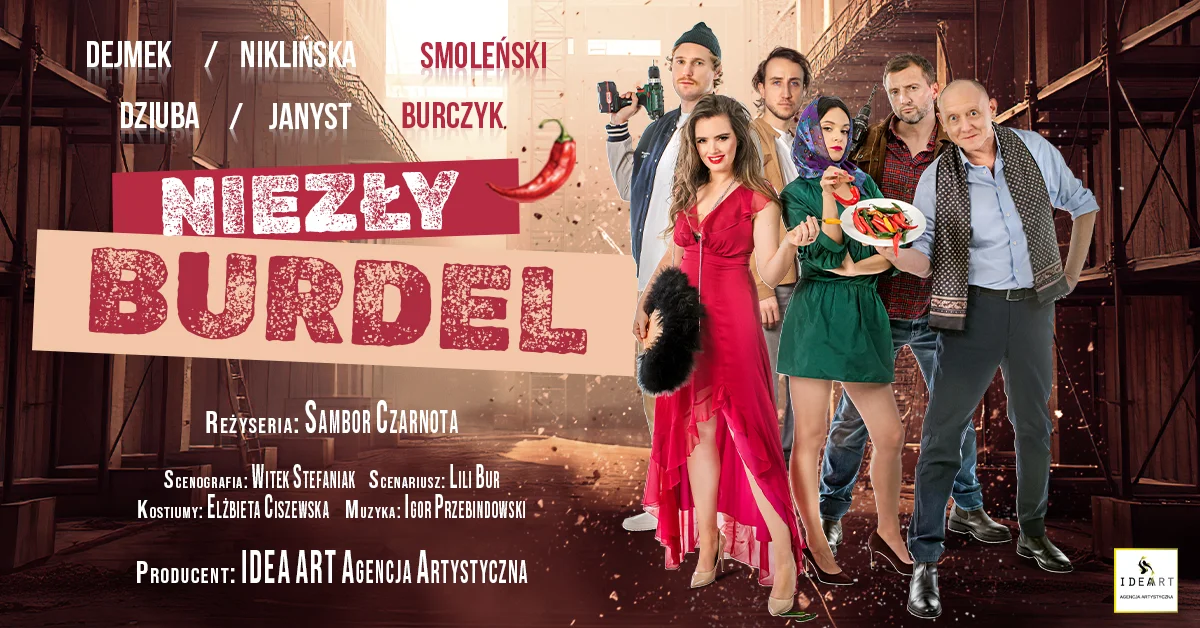 Grafika promocyjna wydarzenia Niezły Burdel w Zamościu