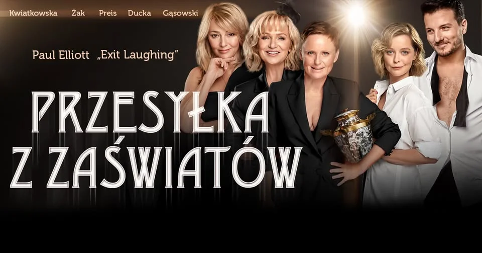 Grafika promocyjna wydarzenia Przesyłka z zaświatów w Zamościu