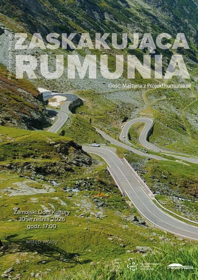 Grafika promocyjna wydarzenia Zaskakująca Rumunia - Palcem po mapie