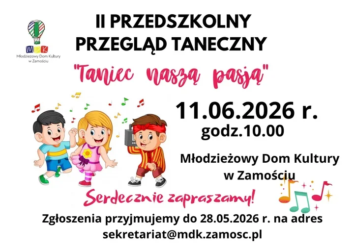 Przedszkolaki zatańczą dla Zamościa - rusza nowy przegląd