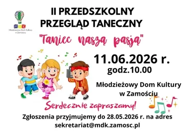 Przedszkolaki zatańczą dla Zamościa - rusza nowy przegląd