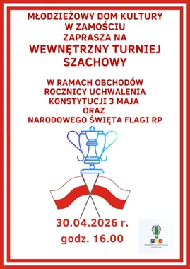 Szachownice, flaga i 3 Maja - w MDK Zamość szykuje się szybki pojedynek