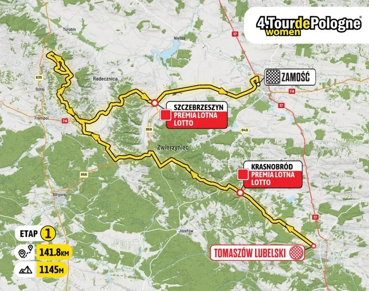 Roztocze wystawi peleton na próbę. Finisz w Zamościu może namieszać