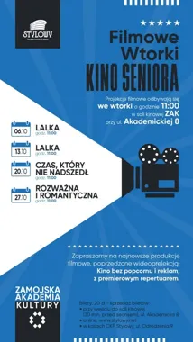 Cztery wtorki z filmem dla seniorów w Zamojskiej Akademii Kultury