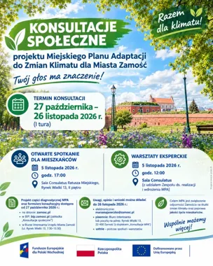 Zamościanie mogą wpłynąć na plan odporności miasta na zmiany klimatu