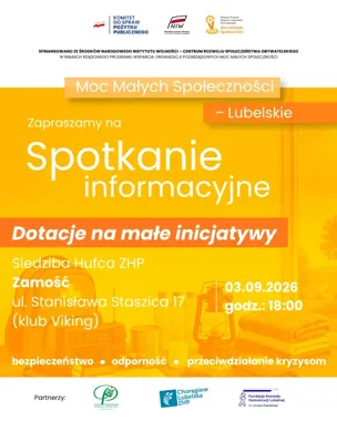 950 tysięcy złotych na małe inicjatywy. Spotkanie w Zamościu