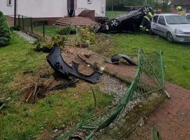 Prawie dwa promile i dachowanie - weekend na drogach powiatu zamojskiego