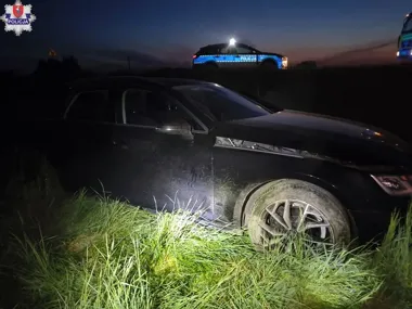 Ponad 2 promile za kierownicą - nocna jazda w Mokrem skończyła się w rowie