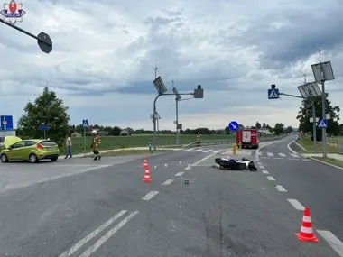 Sekundy nieuwagi i alkohol - zderzenie w Łabuńkach Pierwszych