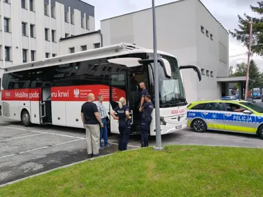 23 policjantów oddało krew w Zamościu. Do akcji dołączył komendant