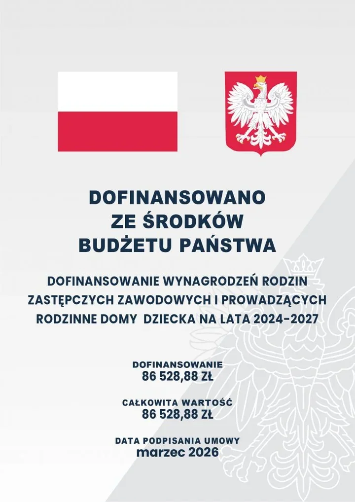 Ponad 86 tys. zł na wynagrodzenia zawodowych rodzin zastępczych