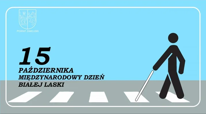 Biała laska daje samodzielność. Powiat Zamojski przypomina o barierach