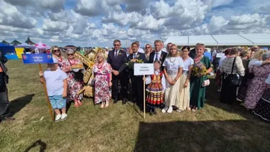 Wieniec z powiatu zamojskiego na podium wojewódzkich dożynek