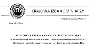Czujki dymu i czadu obowiązkowe. Kominiarza można sprawdzić w CEEB