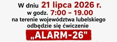 Syreny zabrzmią w powiecie zamojskim. To będą tylko ćwiczenia alarmowe