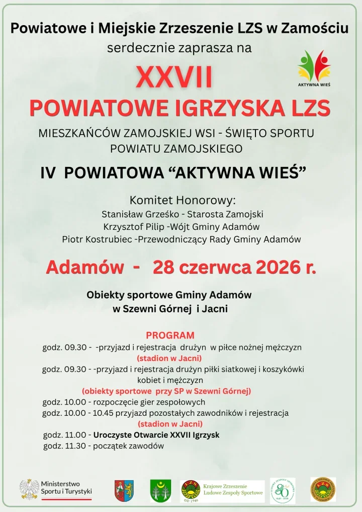 LZS-y wracają do Jacni. W niedzielę sportowe święto powiatu